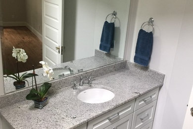 Inspiration for a transitional bathroom remodel in Other