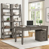 Parker House Tempe Pair of Etagere Bookcases, Grey Stone