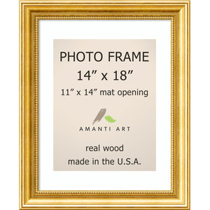 Picture Photo Frame 20 X24 Matted To 16 X20 Townhouse Gold Outer