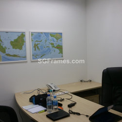 Framing Map with Cork / Foam Board as Backing - SGFrames - Products