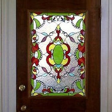 Stained glass entry way