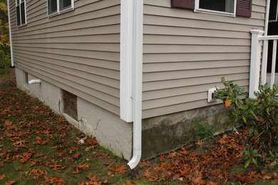 Example of an exterior home design in Boston