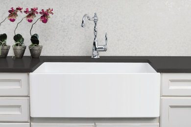 Novi Reversible Ceramic Butler Sink - Single Bowl - White