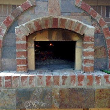 The Ritchie Family Father and Son Wood Fired Brick Pizza Oven in Texas