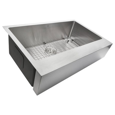 Nantucket Sinks EZ Apron Farmhouse Stainless Sink, 7" Apron