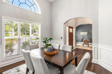 Example of a transitional dining room design in Atlanta