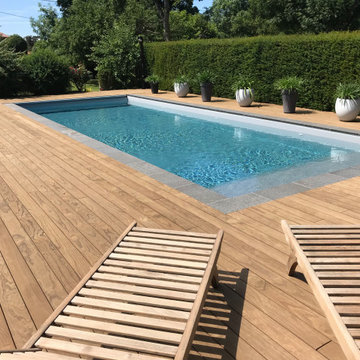 Le contour de piscine Kebony® Terre 2 Creation