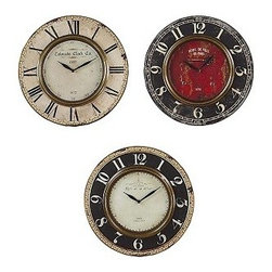 ROUND WALL CLOCKS WITH METAL RIM - Products