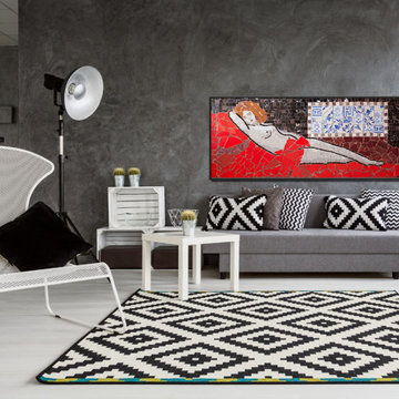 Living Room Mosaic Murals