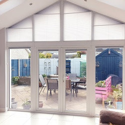Gable pleated blinds for apex windows fitted in Swords, Dublin - Products