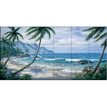 Tile Mural, Paradise by Sung Kim