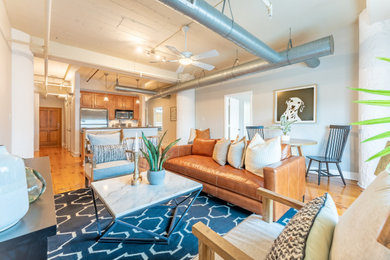 Living room - transitional living room idea in Houston