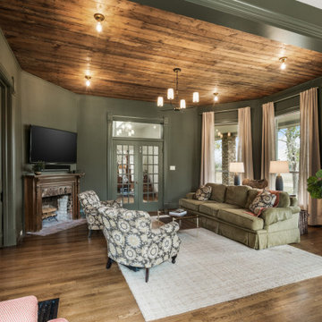 Cozy Family Room Remodel with Rustic Charm and Modern Comfort
