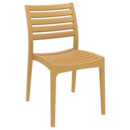 Compamia Ares Outdoor Dining Chairs, Set of 2, Teak Brown