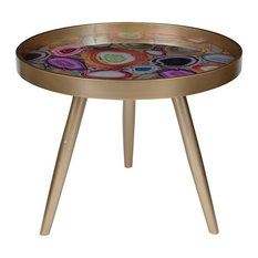 Colorful Side And End Tables Houzz A B Home 24 X19 Livonia Side Table Multi Colored