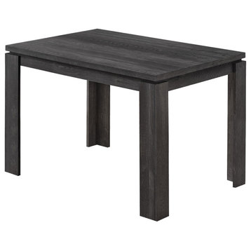 Dining Table, 48" Rectangular, Small, Kitchen, Dining Room, Laminate, Black