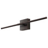 Makena 28" Dimmable Integrated Led Metal Wall Sconce, Oil Rubbed Bronze