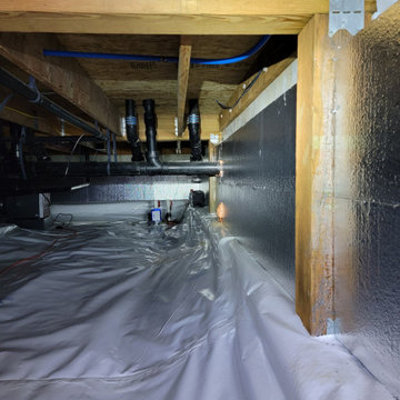 Large Crawlspace Encapsulation on a New Home