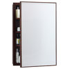 Ronbow Solid Wood Framed Medicine Cabinet, American Walnut, 23"x33"