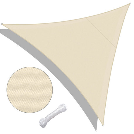 10 Ft Triangle Sun Shade Sail Canopy 97% UV Block Patio Awning Outdoor Yard