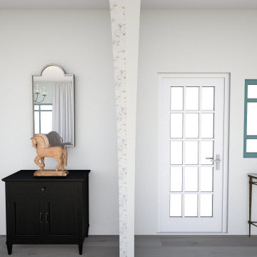 Simple Farmhouse Living Space