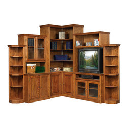 Daniele Corner Bookcase System - Bookcases