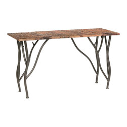 Rustic Woodland Console Table by Stone County Ironworks - Side Tables And End Tables
