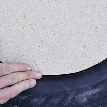 Upcycling Autoreifen: ein Ottomane für den Garten