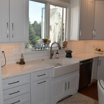 Gorgeous Grey and White Kitchen