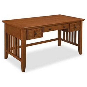Catania Modern / Contemporary Wood Executive Desk in Brown Finish