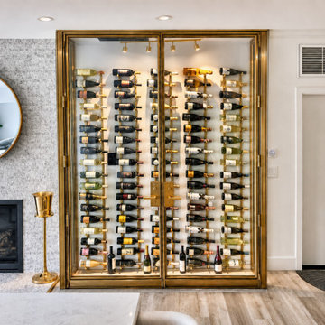 Small Space Wine Cellar Ideas: Stunning 18-Inch Deep Wine Display for a Luxury C