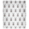 Easter Bunny Fluffle Throw Blanket, Laurel Tree Green, 60"x80"