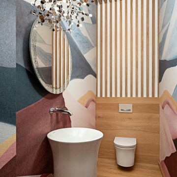Wallpaper in Villa F, Budapest by Wall&Deco