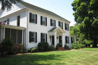 Inspiration for a contemporary exterior home remodel in Raleigh