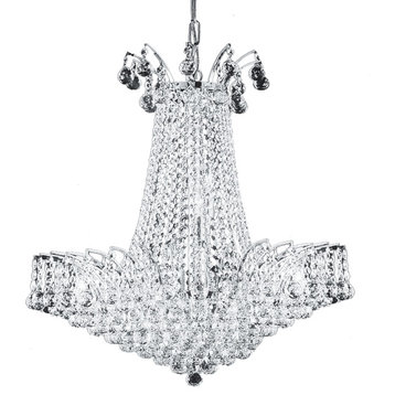 Artistry Lighting Victoria Ball Collection Crystal Chandelier, Chrome, 24"x24"