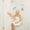 Lifestyle & Wellness Arch Top Silhouette Shower SeatWhite Phenolic