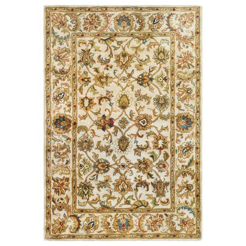 Safavieh Classic Collection CL758 Rug, Ivory/Ivory, 8'3" X 11'