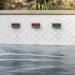 Backyard Jacuzzi by Falling Waters Landscape - Products