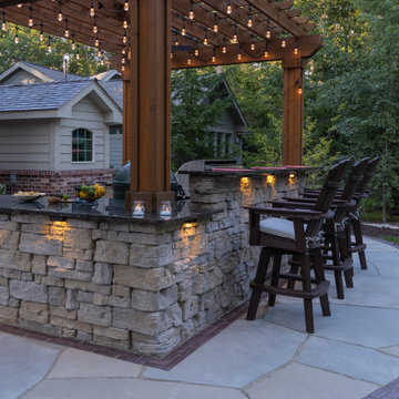 A Captivating Landscape: Limestone, Pergola, and a lot more