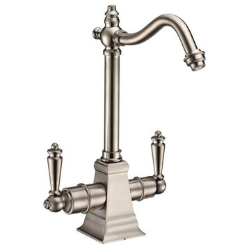 Whitehaus WHFH-HC2011-BN Brushed Nickel Instant Hot and Cold Water Faucet