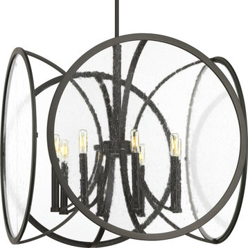 Captivate Collection Eight-Light Foyer, Graphite