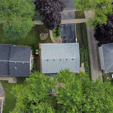 GARDEN GREY ROOF - Aerial Neighborhood and Roof Overview