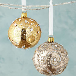 Christborn GMBH Glittered Ball Christmas Ornaments - Christmas Ornaments