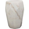 Monolith Side Table - White Stone