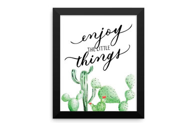 Enjoy the little things - Framed Print