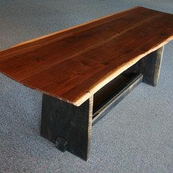 60nobscot Home - Walnut Trestle Table - Dining Tables