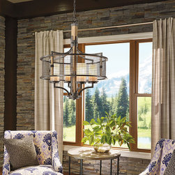 Kichler Lighting Ahrendale 4 Light Chandelier in Anvil Iron - Products