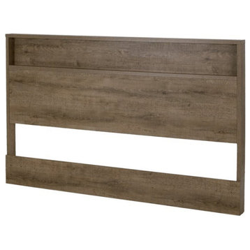 South Shore Holland Full or Queen Panel Headboard in Weathered Oak