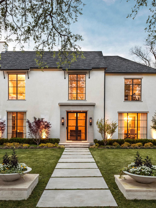 Best Transitional TwoStory Exterior Home Design Ideas & Remodel Pictures Houzz