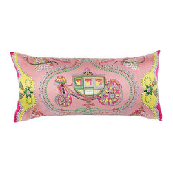 "Paperoles" Herm&egrave;s Silk Scarf Pillow - Decorative Pillows
